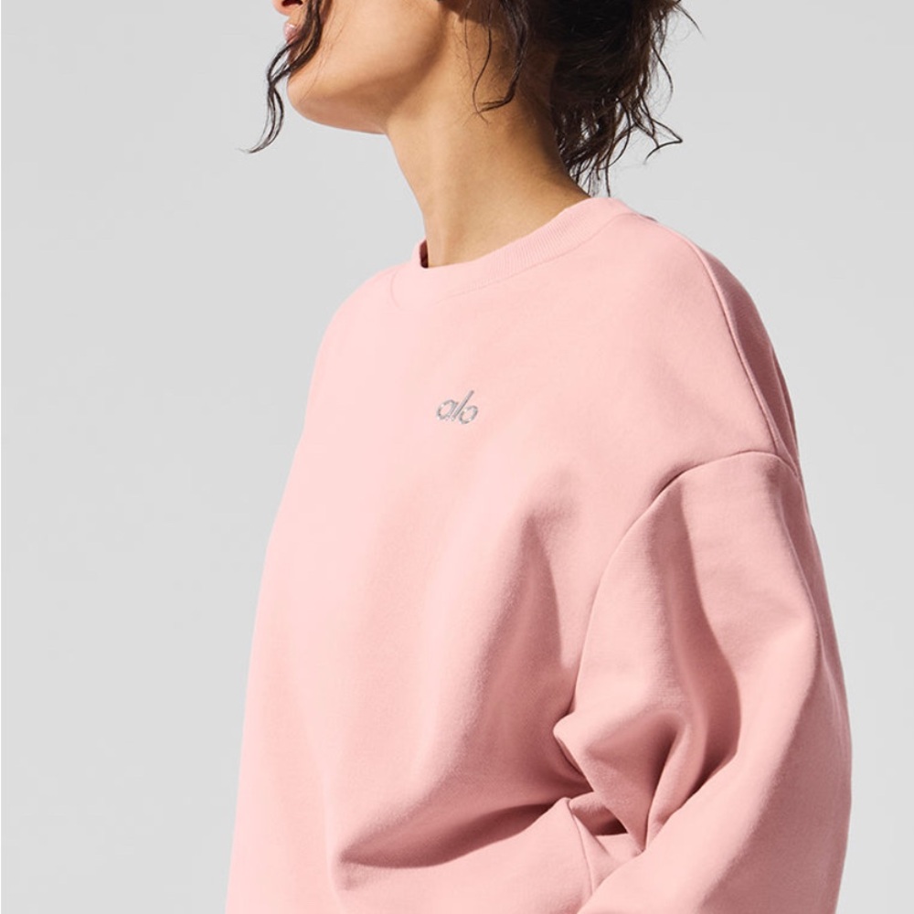ALO Yoga Women's Pink Quartz Sweatshirt